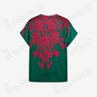 Vintage Silk Short-Sleeve Top - 古董真絲軟緞短袖上衣