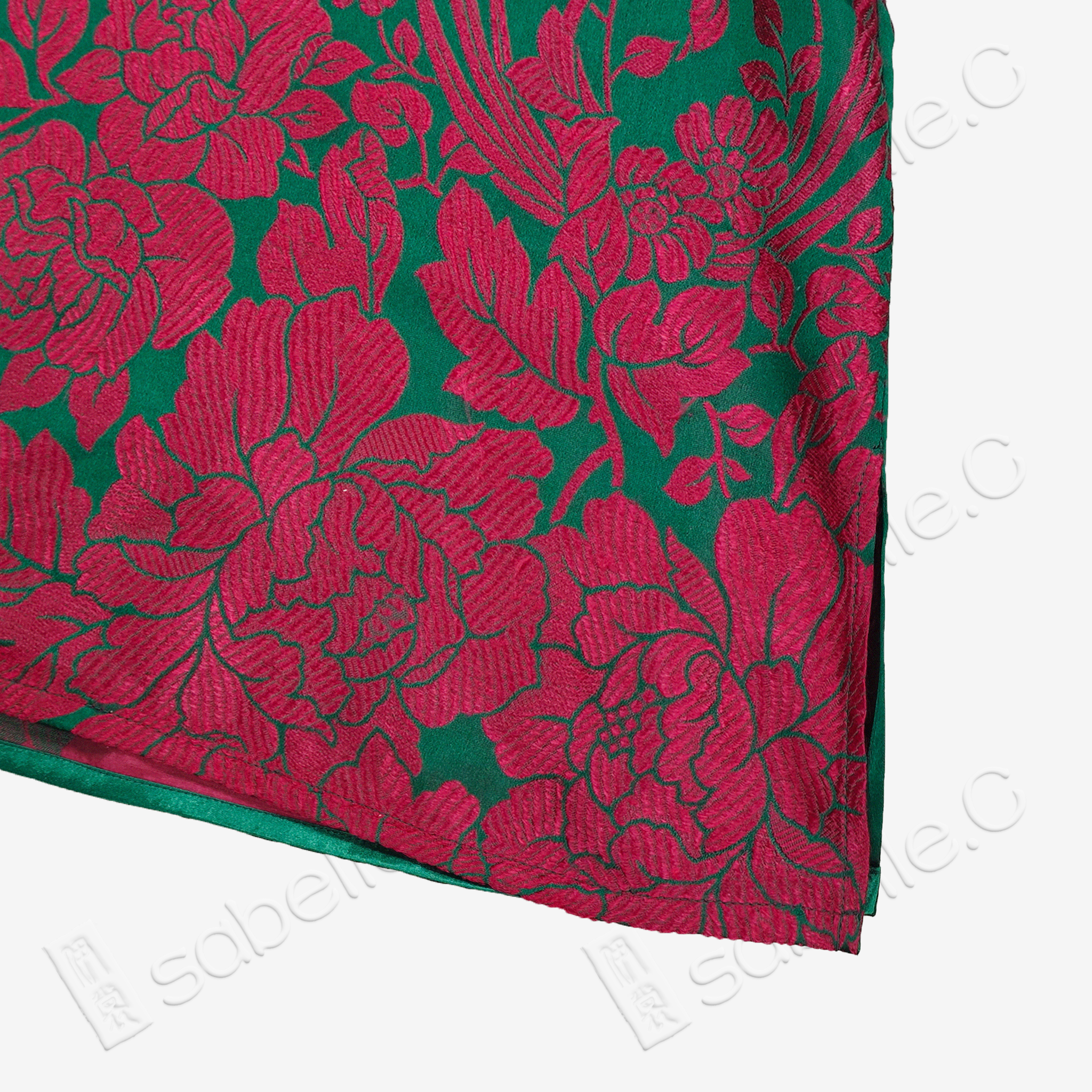 Vintage Silk Short-Sleeve Top - 古董真絲軟緞短袖上衣