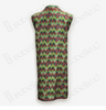 Gambiered Canton Gauze Fish-scale Pattern Long Sleeveless Top