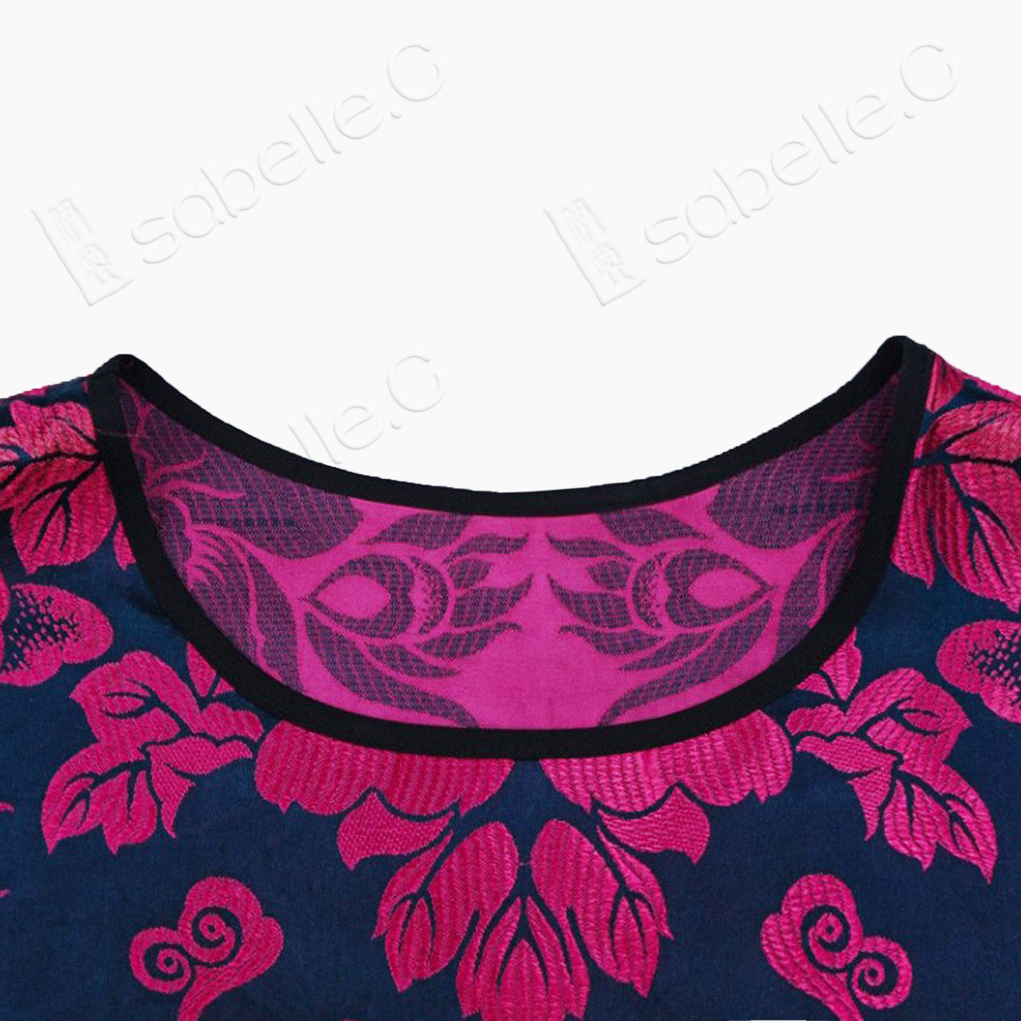 Phoenix Peony Vintage Silk Sleeveless Tunic - 古董真絲老緞無袖上衣