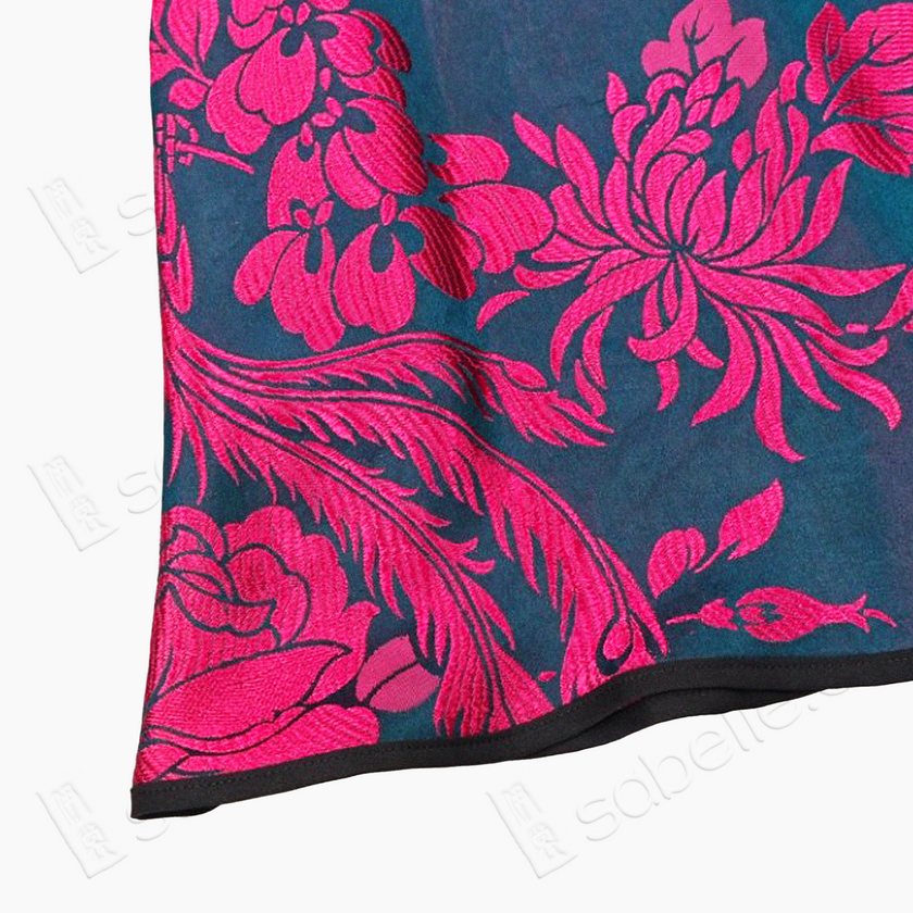 Phoenix Peony Vintage Silk Sleeveless Tunic - 古董真絲老緞無袖上衣