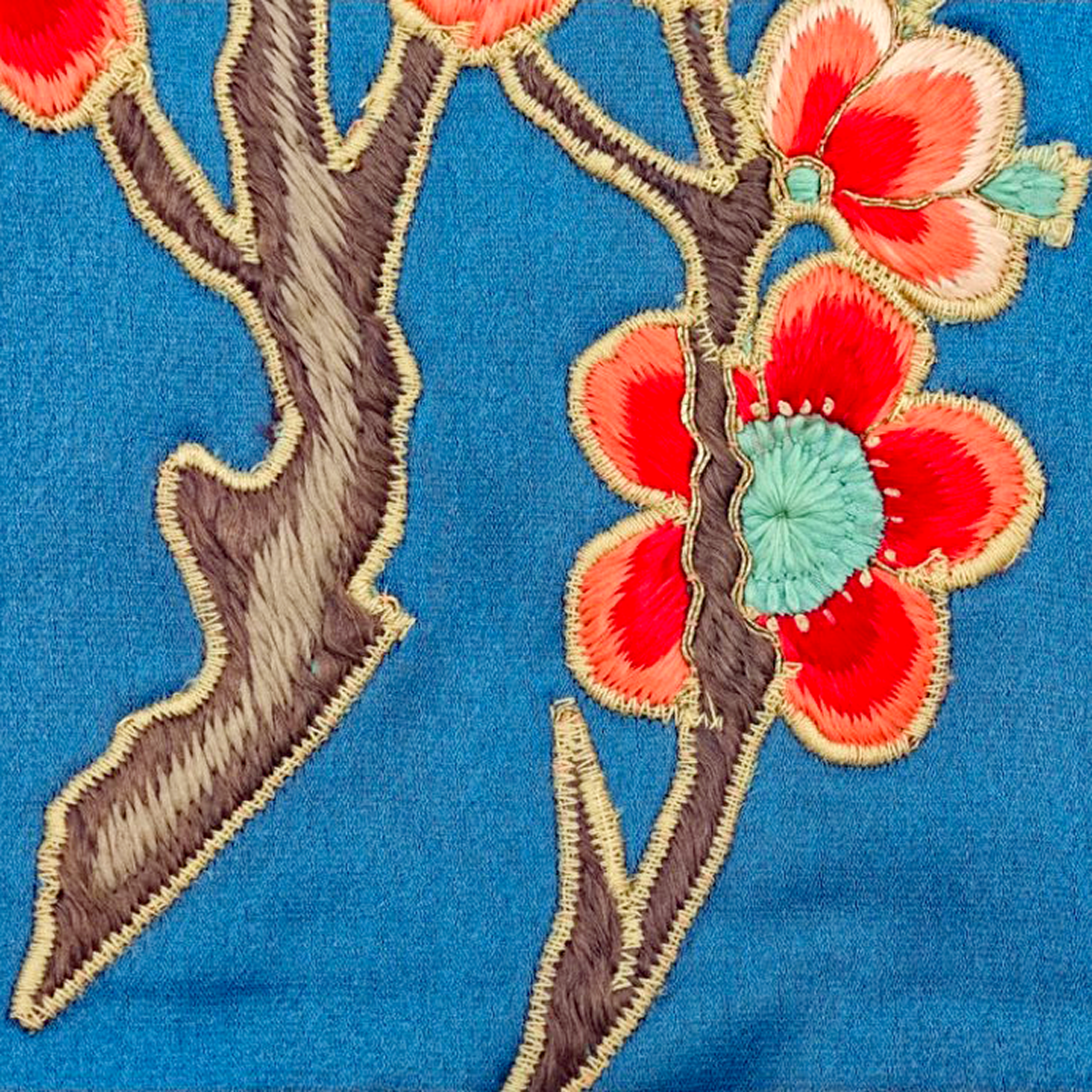 Vintage Embroidered Silk Vest