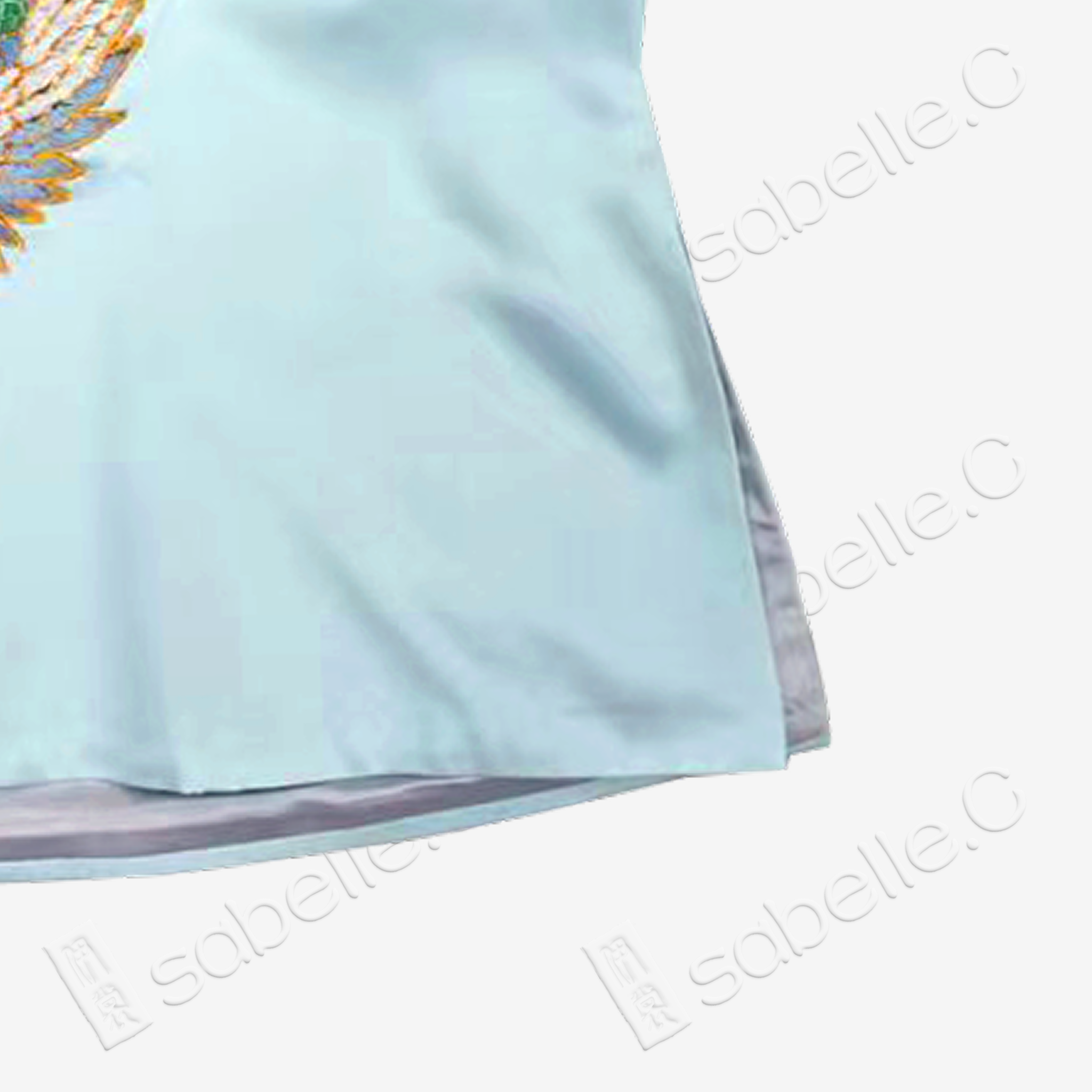 Vintage Embroidered Silk V-Neck Top