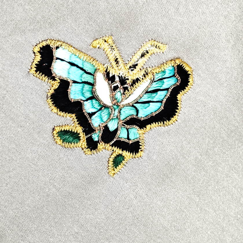 Vintage Embroidered Silk Vest