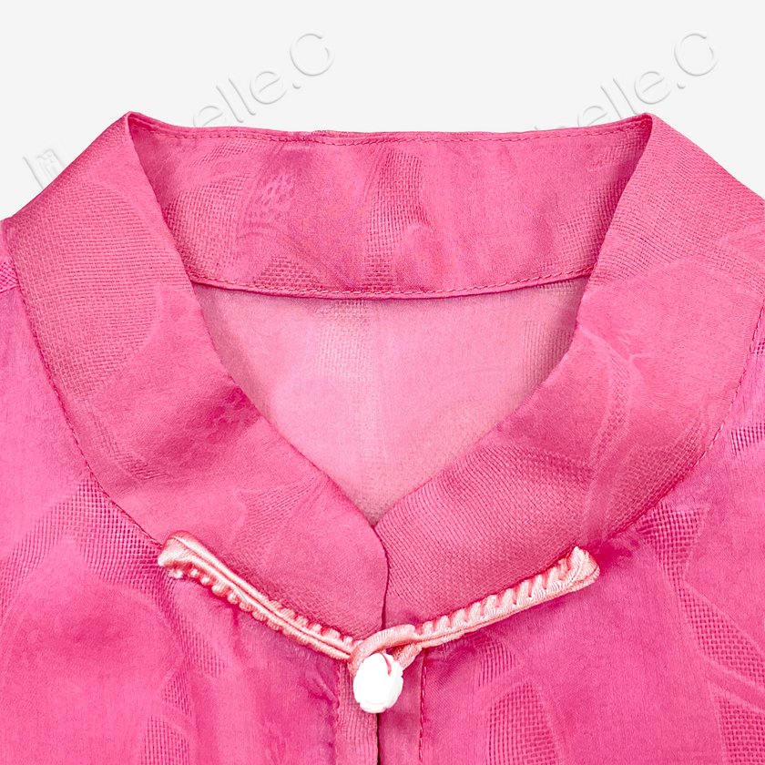 Organza Pink Sheer Blouse