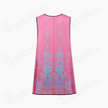 Pink Floral Vintage Silk Satin Sleeveless Tunic - 古董真絲老緞無袖上衣