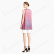Pink Floral Vintage Silk Satin Sleeveless Tunic - 古董真絲老緞無袖上衣
