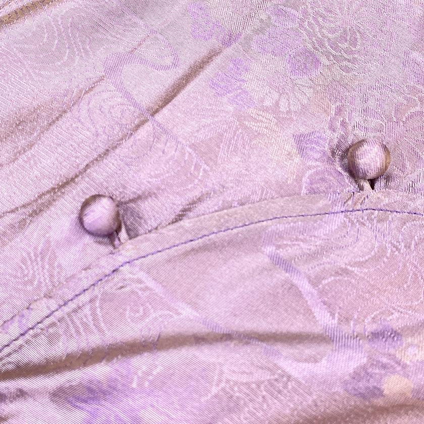 Lilac Stream Floral Ode Shu Brocade Top - 「紫澗花吟」蜀錦上衣