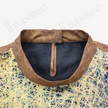 Gilded Vein Texture Stand Collar Gambiered Guangdong Silk Top - 鎏金枝絡香雲紗短袖
