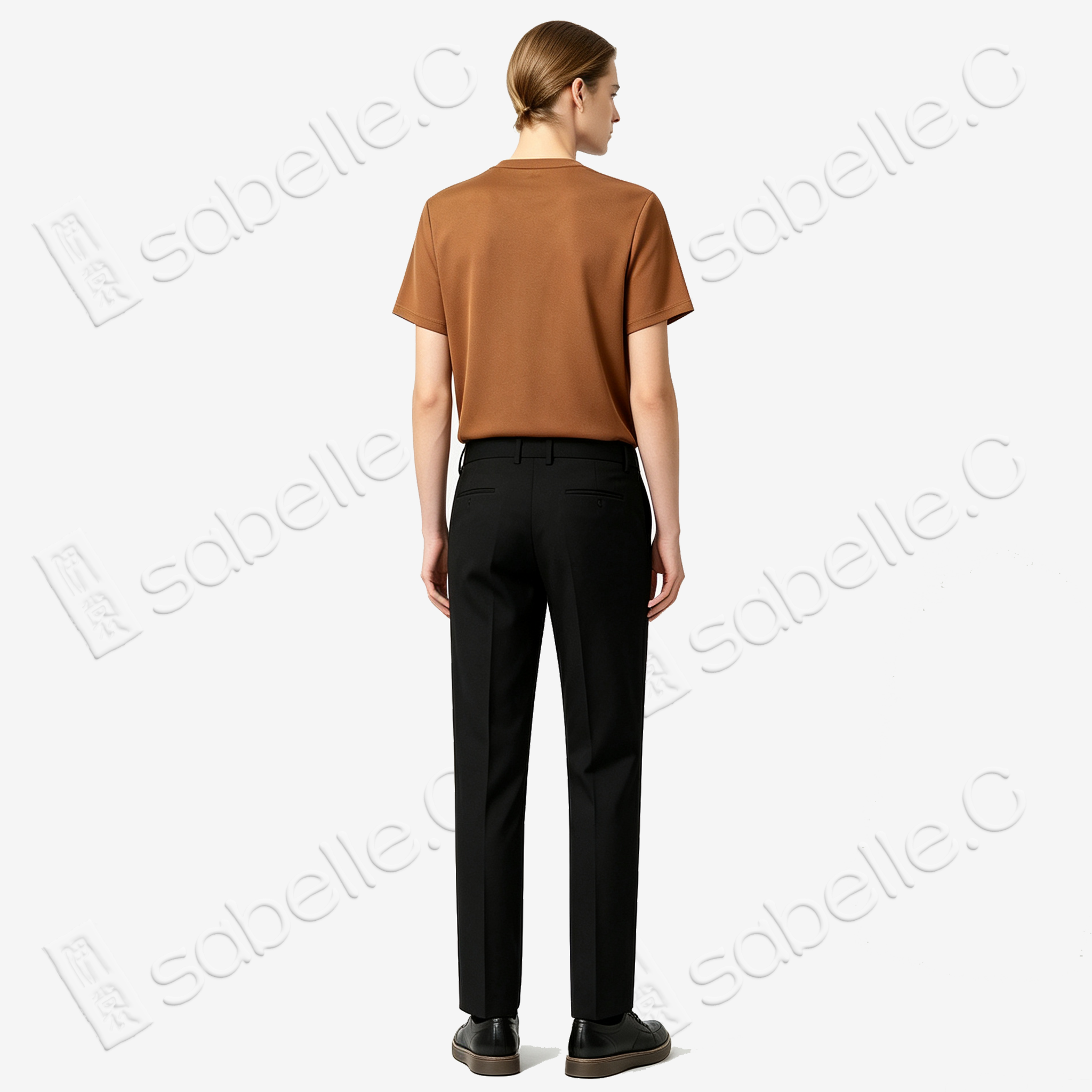 Gambiered Canton Silk T-shirt - 香雲紗短袖 T 恤
