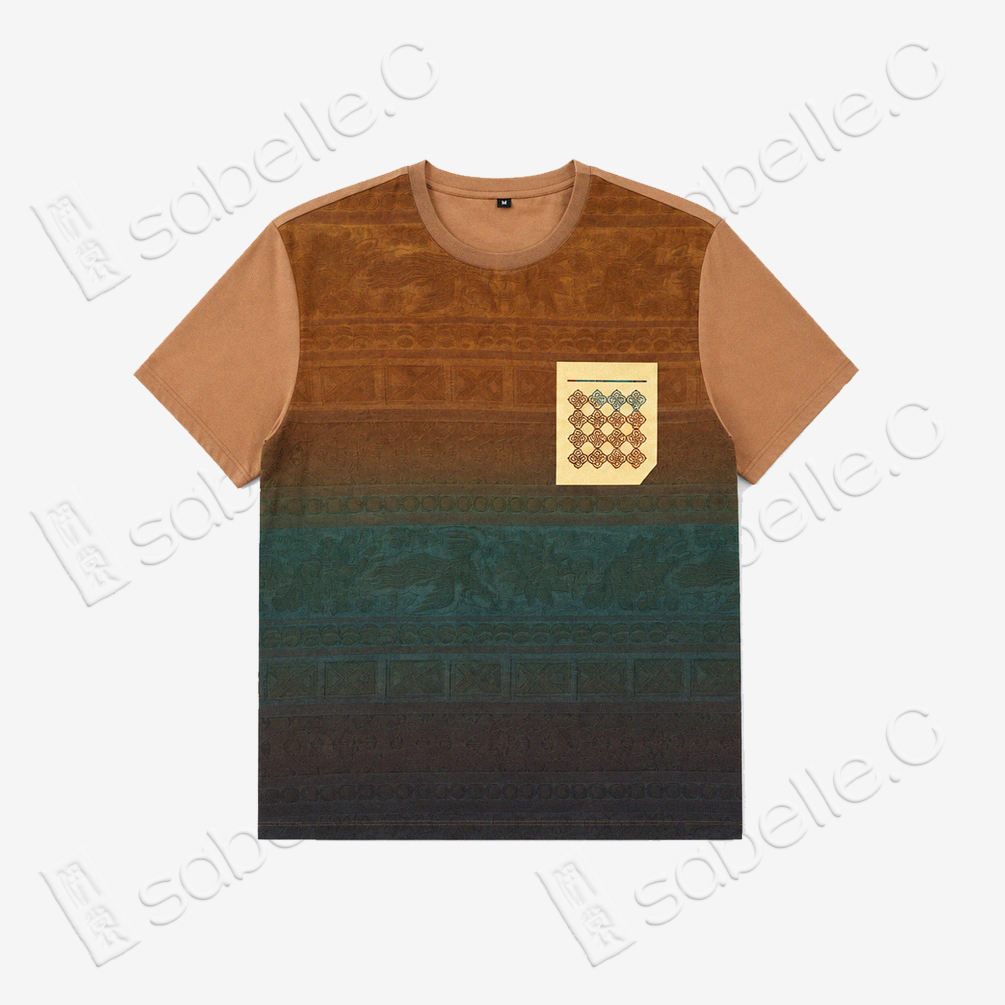 Gambiered Canton Silk T-shirt - 香雲紗短袖 T 恤