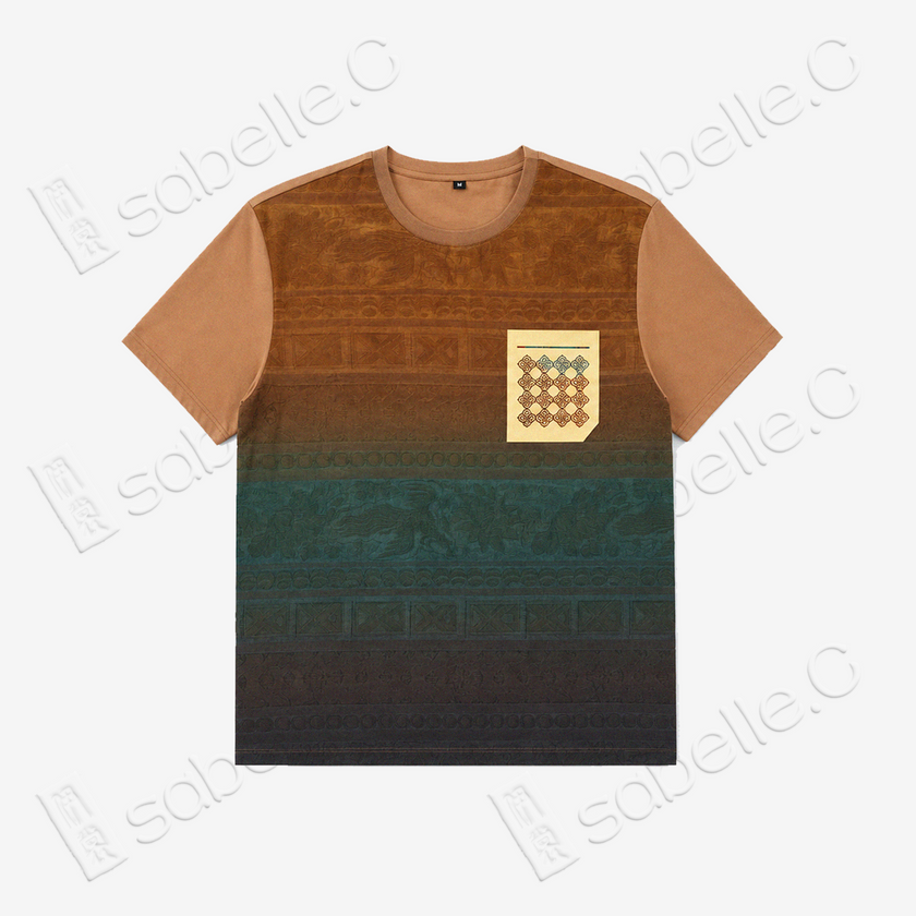 Gambiered Canton Silk T-shirt - 香雲紗短袖 T 恤