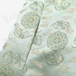 Mint Treasure Bloom Roundel Shu Brocade Long Top - 青瑤寶相蜀錦長上衣