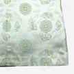 Mint Treasure Bloom Roundel Shu Brocade Long Top - 青瑤寶相蜀錦長上衣