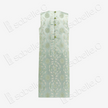 Mint Treasure Bloom Roundel Shu Brocade Long Top - 青瑤寶相蜀錦長上衣