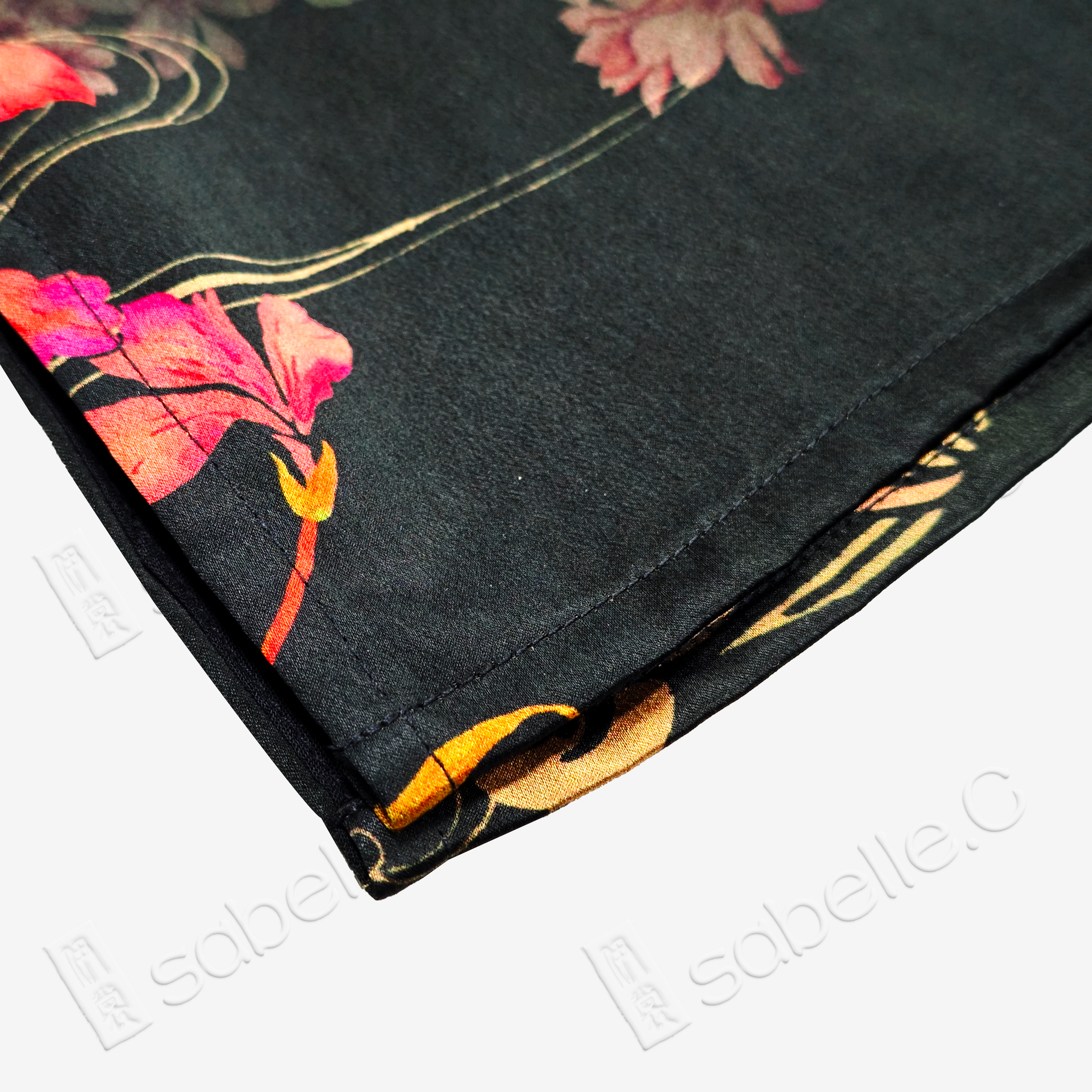 Gambiered Canton Silk Top