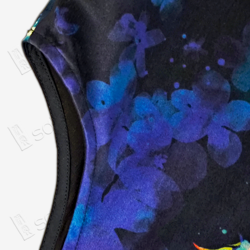 Gambiered Canton Silk Top