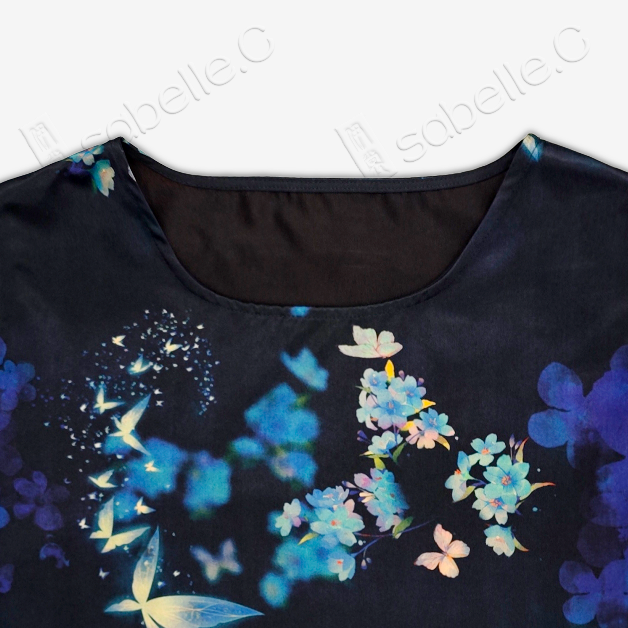 Gambiered Canton Silk Top