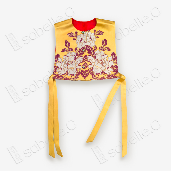 Chinese-style sleeveless front-buttoned Vest