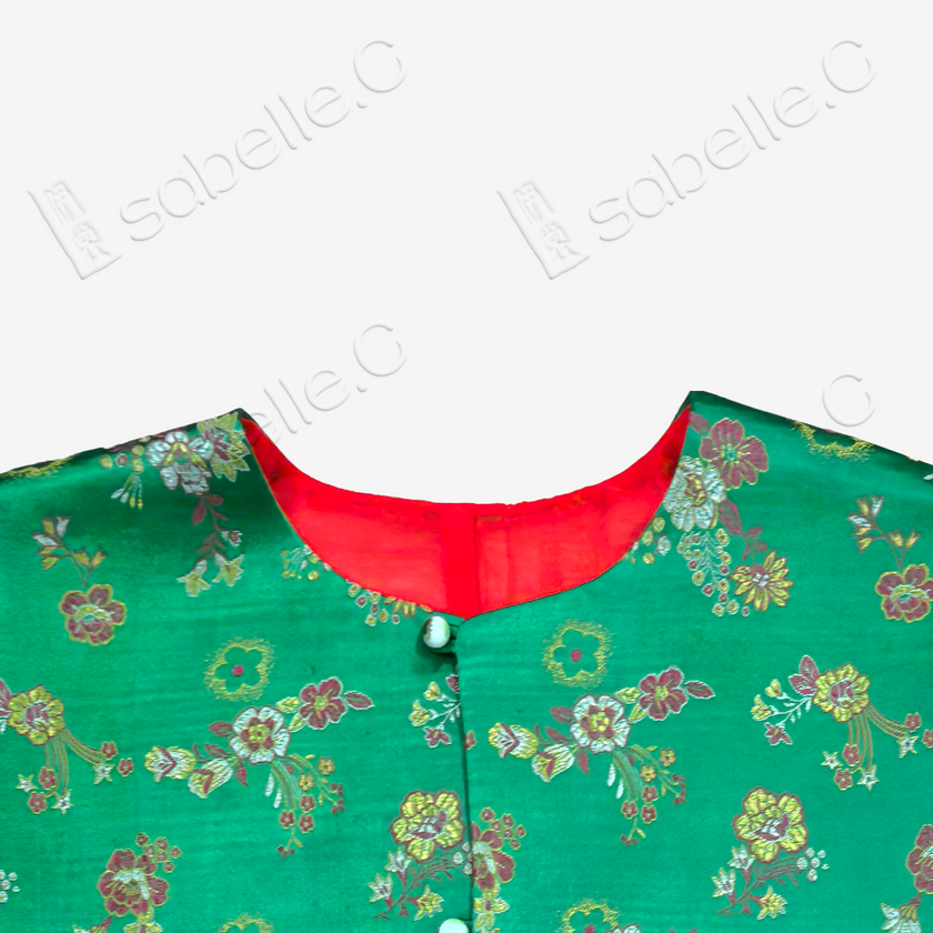 Chinese-style sleeveless front-buttoned Vest