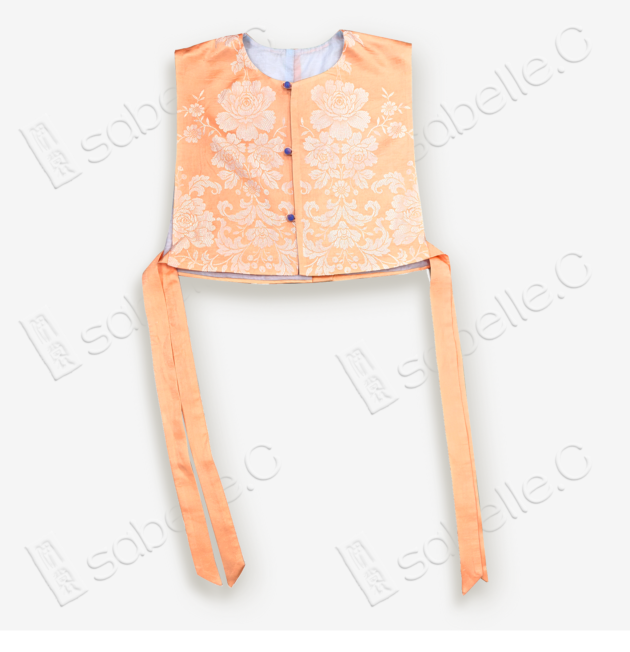 Chinese-style Sleeveless Front-buttoned Vest