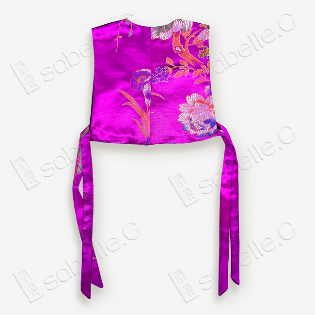 Chinese-style Sleeveless Front-buttoned Vest