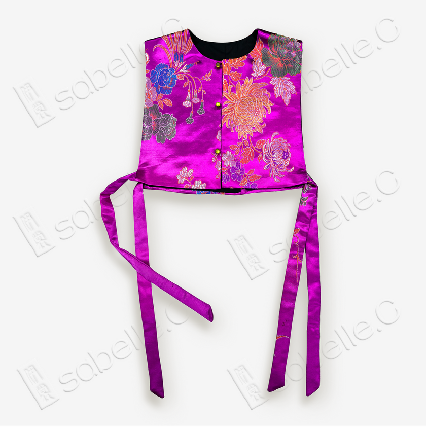 Chinese-style Sleeveless Front-buttoned Vest