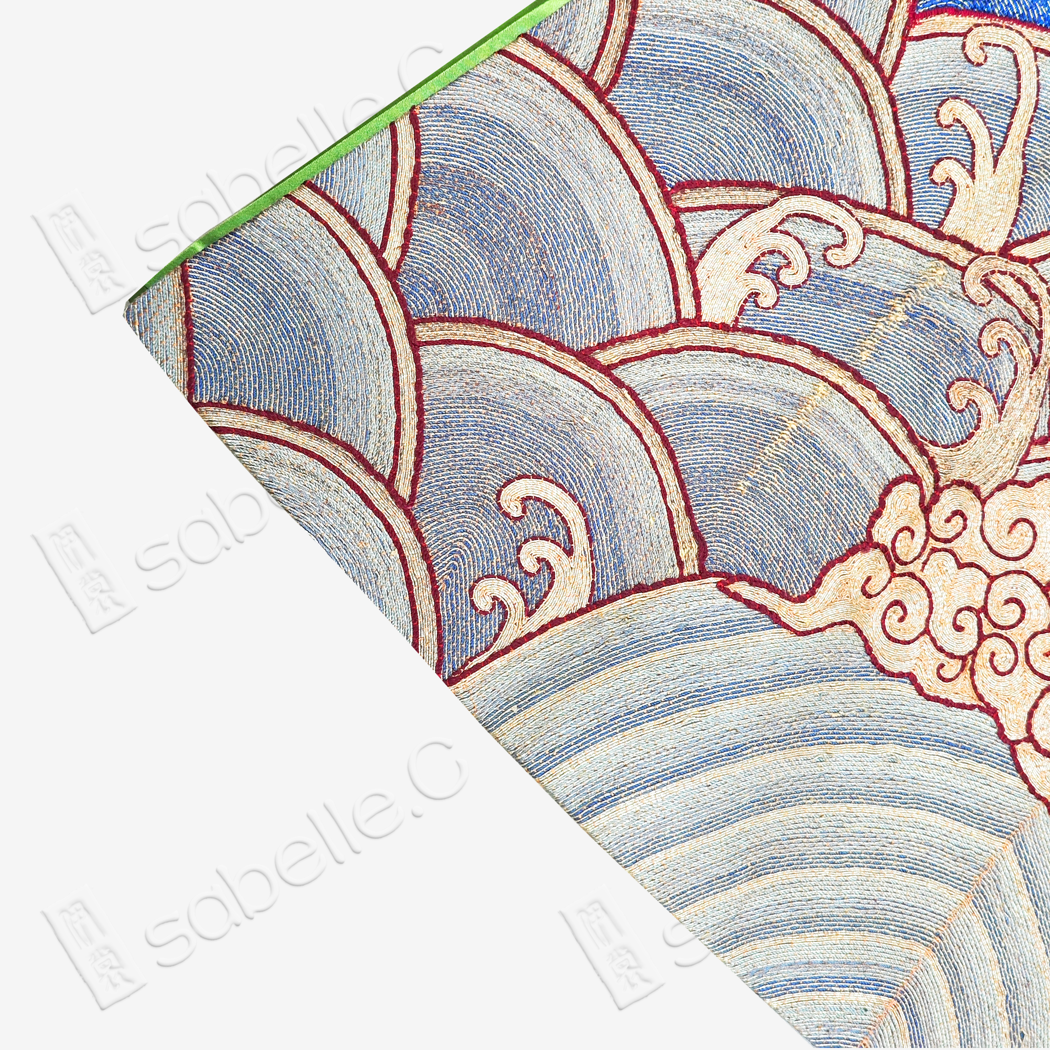 Gambiered Vest with Vintage Embroidery