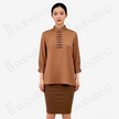 Heavyweight Silk Long-Sleeve Blouse