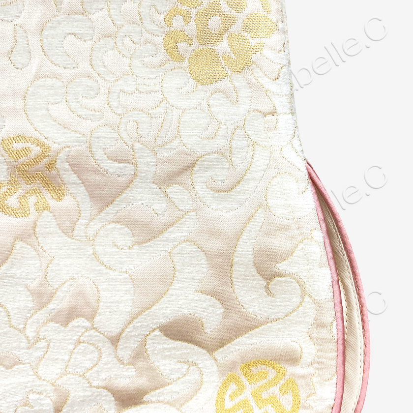 Zhang Velvet Short-Sleeve Mandarin Collar Top