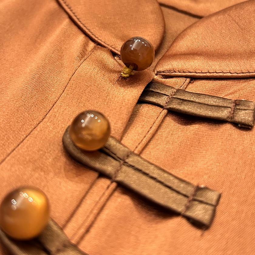 Heavyweight Silk Long-Sleeve Blouse