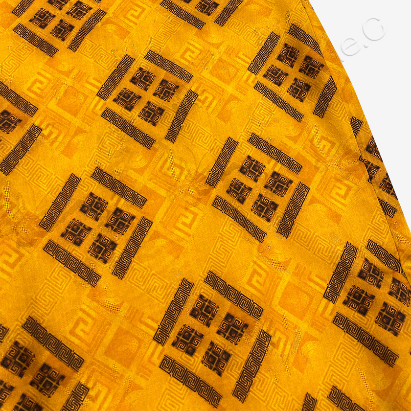 Gilded Geometric Gambiered Canton Silk Sleeveless Top - 鎏金幾何香雲紗無袖上衣