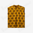 Gilded Geometric Gambiered Canton Silk Sleeveless Top - 鎏金幾何香雲紗無袖上衣