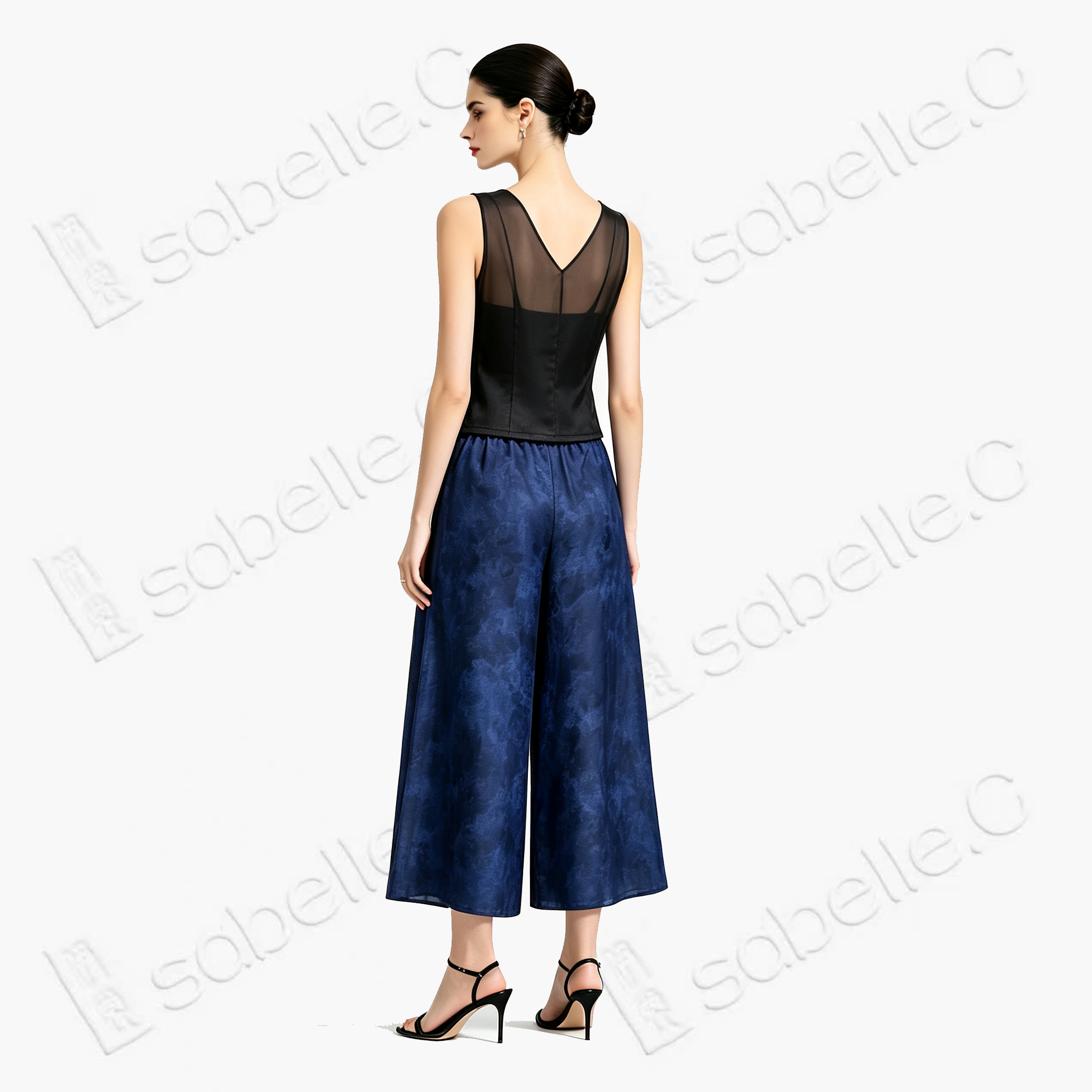 Gambiered Canton Silk Tank Top - 香雲紗無袖背心