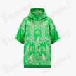 Carp Leaping Over Dragon Gate Soft Silk Satin Hoodie Top - 「魚躍龍門」真絲軟緞連帽衛衣