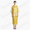 Golden Court Twin Phoenix Antique Silk Satin Hoodie Top - 「金庭雙鳳」古董真絲連帽衛衣