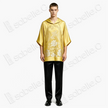 Golden Court Twin Phoenix Antique Silk Satin Hoodie Top - 「金庭雙鳳」古董真絲連帽衛衣