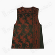 Dark Emerald Scarlet Magpie Antique Silk Waistcoat - 「黛墨緋鵲」古董真絲面料馬甲