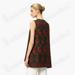 Dark Emerald Scarlet Magpie Antique Silk Waistcoat - 「黛墨緋鵲」古董真絲面料馬甲