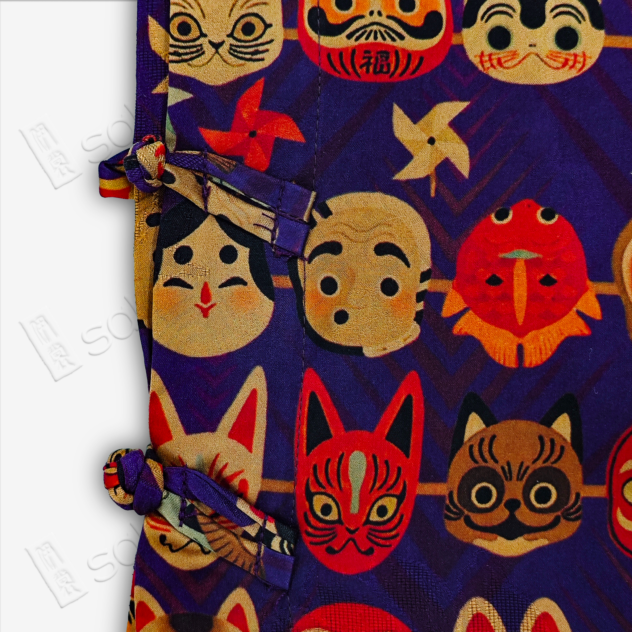 Gambiered Canton Silk Top