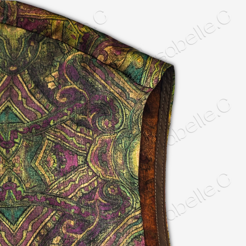 Gambiered Canton Silk Top