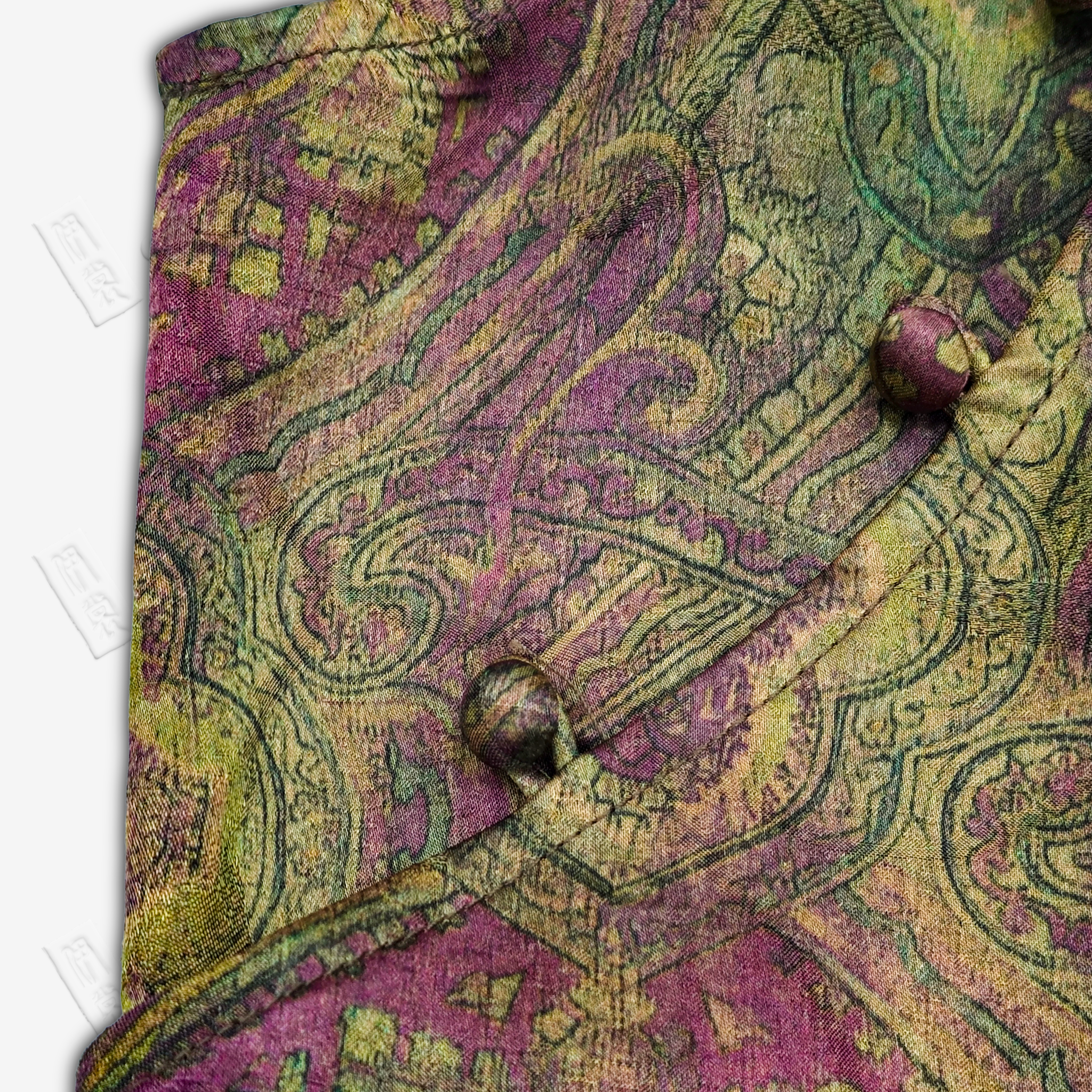 Gambiered Canton Silk Top