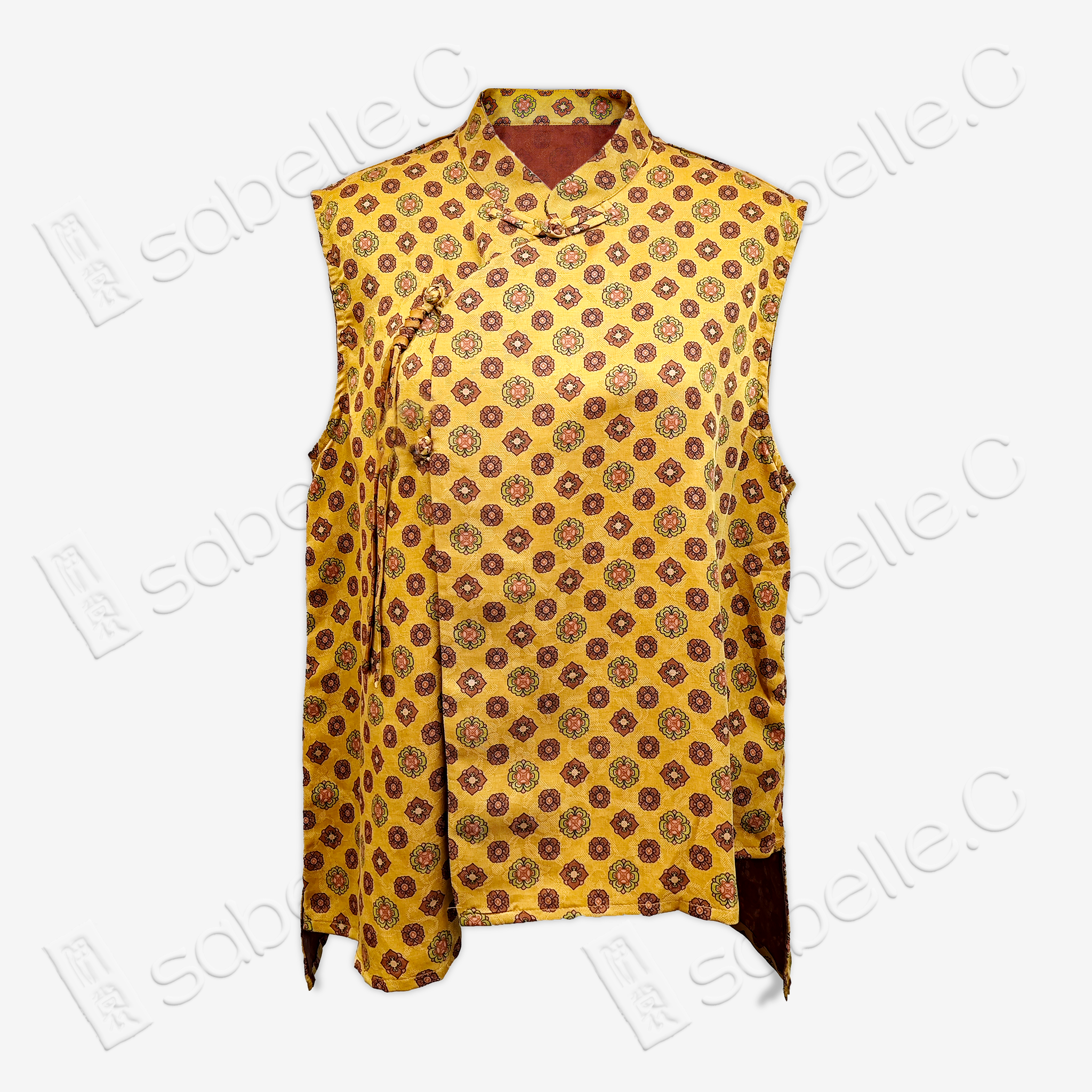 Gambiered Canton Gauze Top