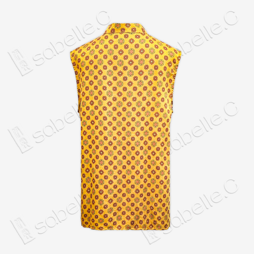 Gambiered Canton Gauze Top