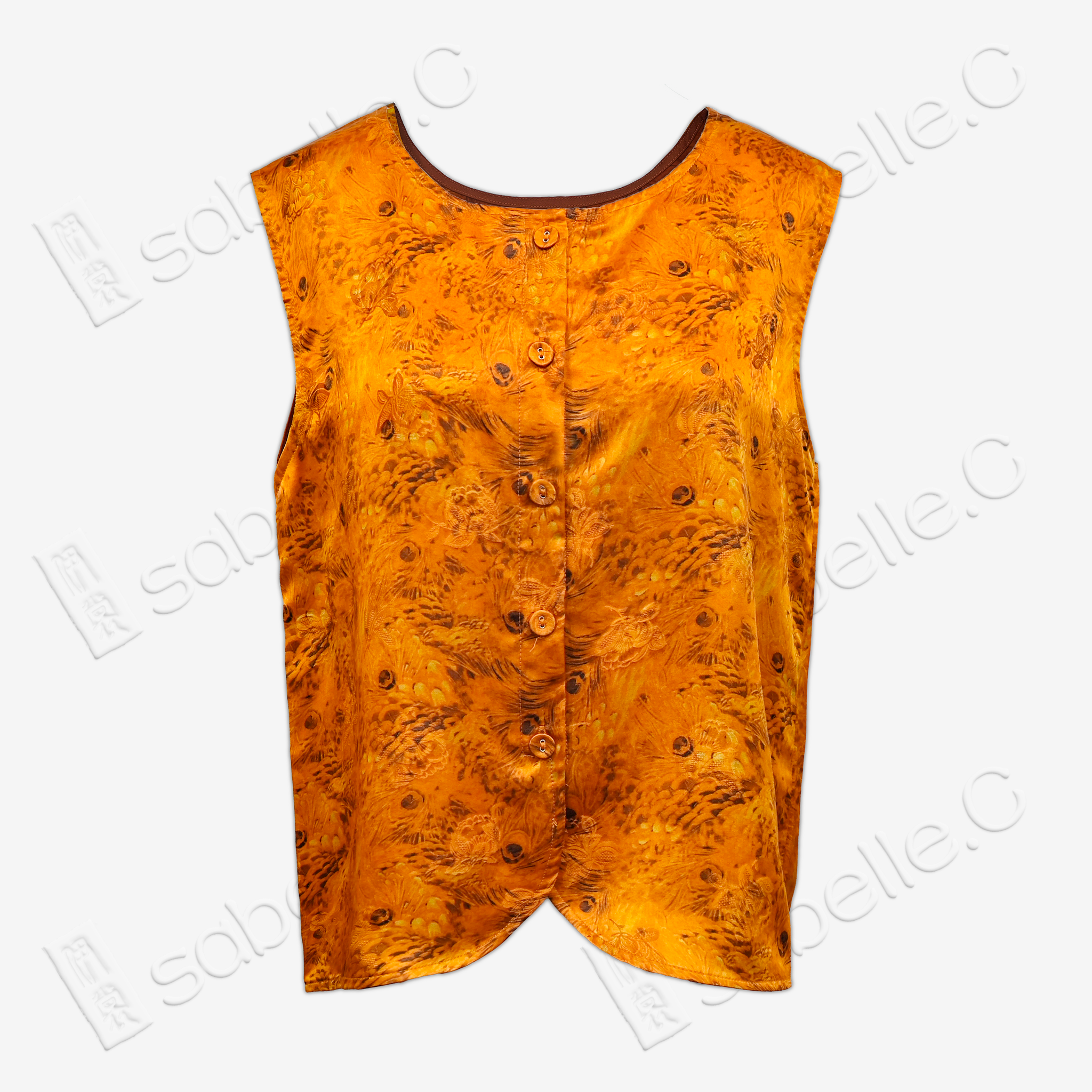 Gambiered Canton Gauze Top