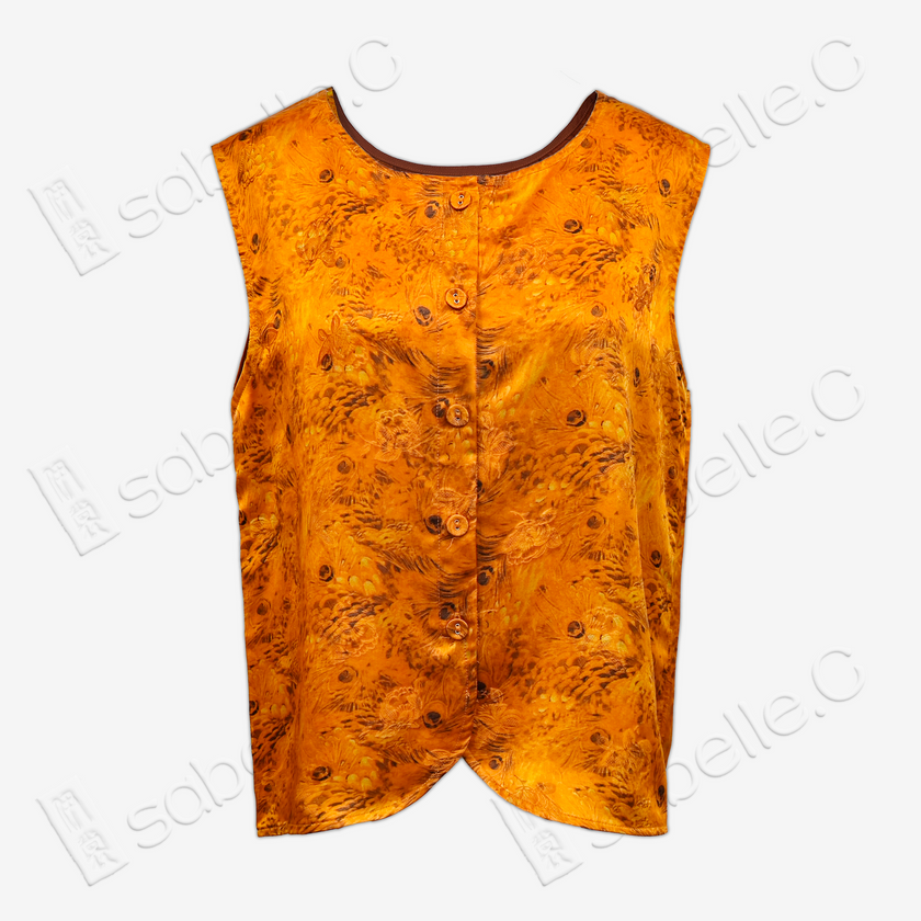 Gambiered Canton Gauze Top