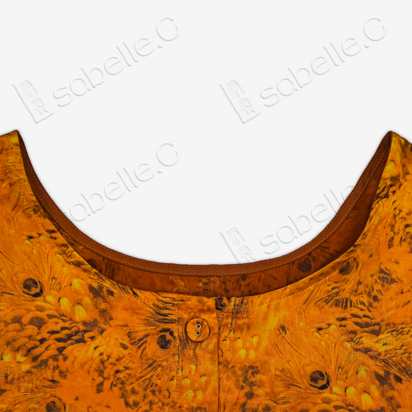 Gambiered Canton Gauze Top