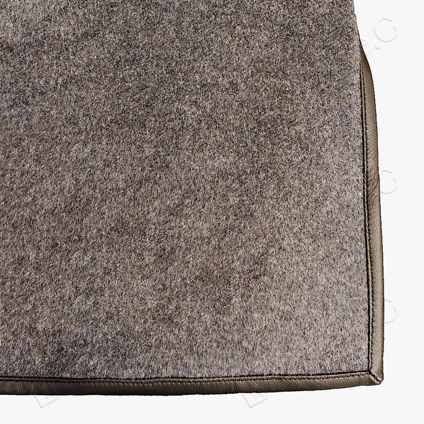 Cashmere & Sheep Leather Top with Vintage Embroidery