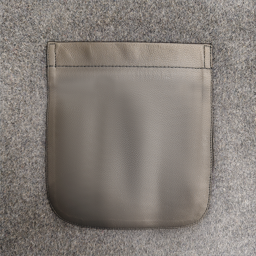 Cashmere & Sheep Leather Top with Vintage Embroidery