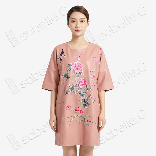 Lambskin Vintage Embroidery Top